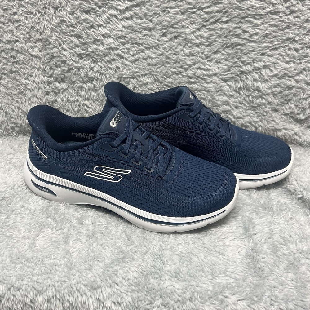 Skechers Slip Ins Go Walk Arch Fit 2.0 Kathy Sneakers Womens 7.5 Blue Comfort
